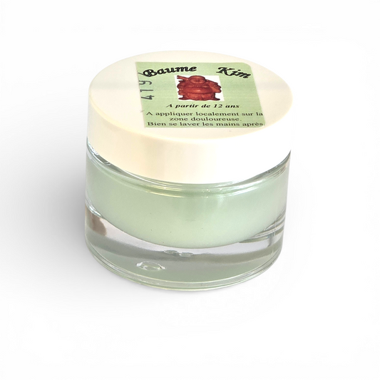 Baume Kim – Baume de massage apaisant pour douleurs musculaires et articulaires, migraines