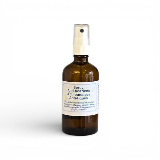 Spray anti-acariens, punaises & tiques - Protection naturelle